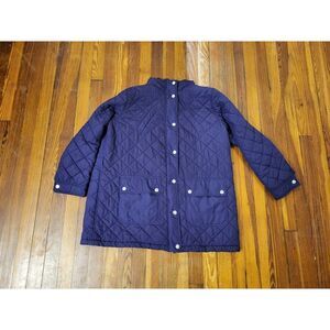 Lauren Ralph Lauren Purple Womens Quilted Jacket Size 2X in good condition